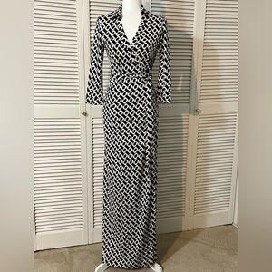 DVF Abigail Maxi Wrap Dress Size 6